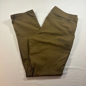 Kuhl Resistor Lite Chino Mens 36x32 Brown Hiking Travel Pants Stretch UPF 50+